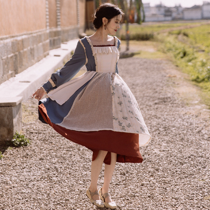 French Pastoral Retro Girl Dress