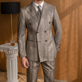 Men's Retro Double-Breasted Suit.