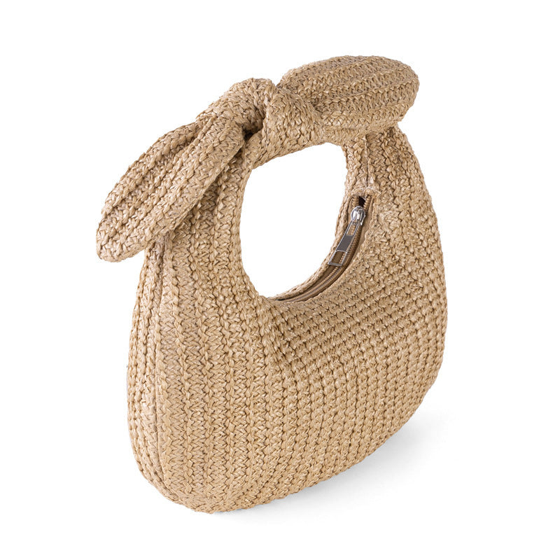 Bow Straw Clutch