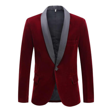 Men's Velvet Suit Jacket.