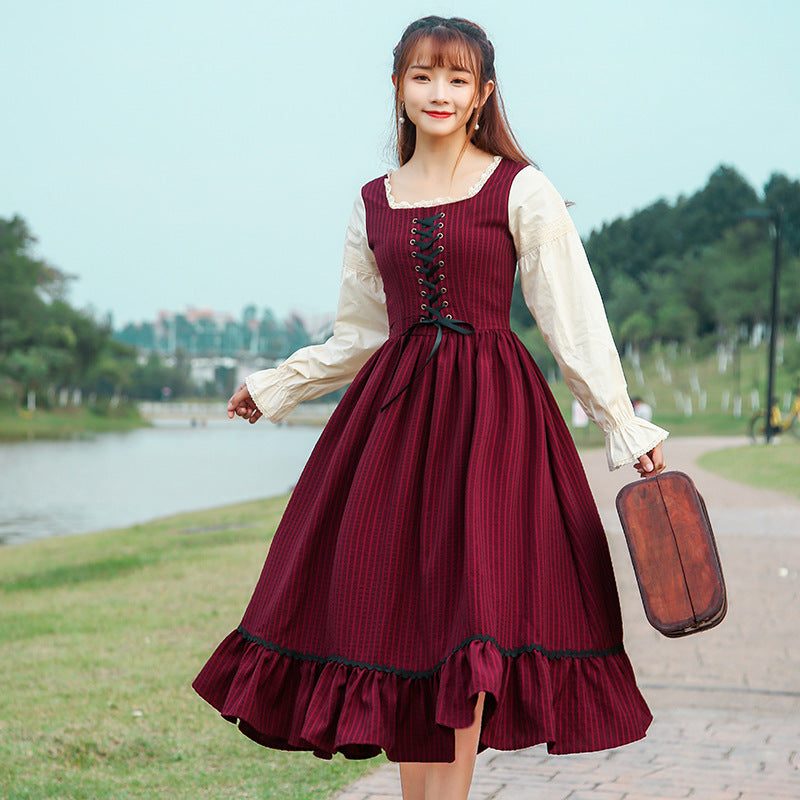 Retro French Forest Dress