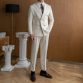 Men's Slim Double-Breasted Suit.