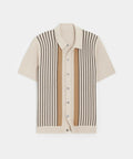 Virtus Stripe Polo Cardigan.