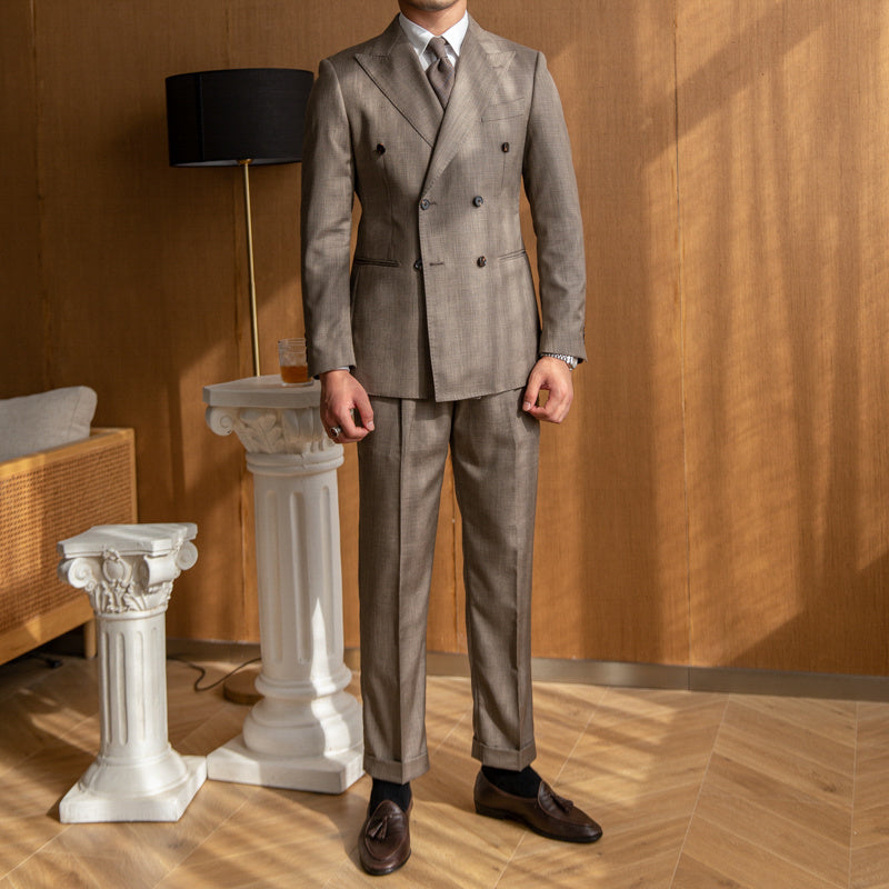 Men's Retro Double-Breasted Suit