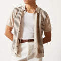 Virtus Stripe Polo Cardigan.