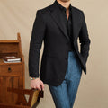 Linen Slim Fit Double-Breasted Suit.