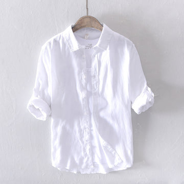 Men's Casual Linen Shirt.