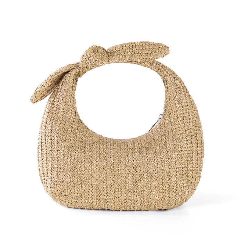 Bow Straw Clutch